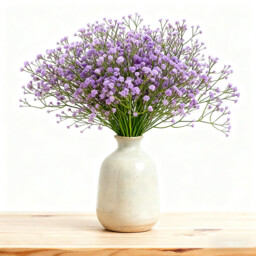 Wei's Moment 5Pcs Artificial  Flowers, Fake Flowers Silk Plastic Artificial Gypsophila Realistic Flower Arrangements Wedding Decoration Table Centerpieces pink - thumbnail 5