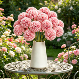 Yuejia 6PCS 11.4in/29cmArtificial Chrysanthemum Bouquet of Flowers,Artificial Silk Flower, Decor for Wedding, Party Decorate, Home Room Ornament, Simulation Plants(pink) - thumbnail 2