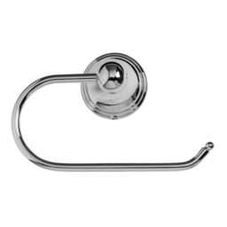 Croydex Westminster Toilet Roll Holder Oval Wall Mounted Chrome - thumbnail 1