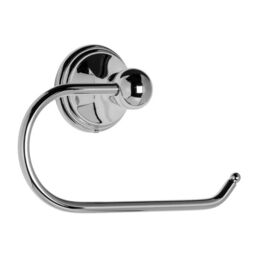 Croydex Westminster Toilet Roll Holder Oval Wall Mounted Chrome - thumbnail 3