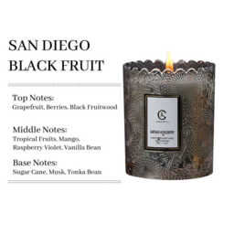 Zooly Lace Edge Cup Scented Candle - San Diego Blackwood, 200G, 1PC - thumbnail 2