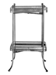 Interiors by Premier Bar Cart Reza Antique Silver/Mirrored - thumbnail 3
