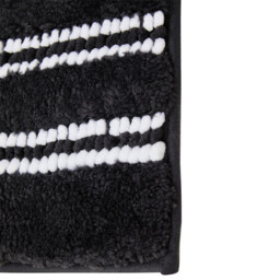 Maison by Premier Bath Mat Soak Microfibre Tufted Stripe Black 40x60cm - thumbnail 3