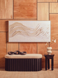 Fifty Five South Side Table Tri Solid Mango Wood Black - thumbnail 4