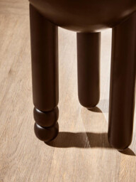 Fifty Five South Side Table Tri Solid Mango Wood Black - thumbnail 5