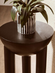 Fifty Five South Side Table Tri Solid Mango Wood Black - thumbnail 3