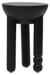 Fifty Five South Side Table Tri Solid Mango Wood Black - thumbnail 7