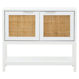 Interiors by Premier Sideboard Sherman White/Rattan - thumbnail 3
