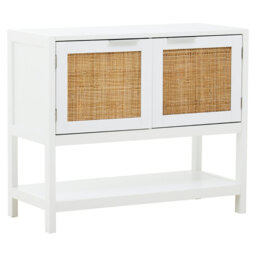 Interiors by Premier Sideboard Sherman White/Rattan - thumbnail 6