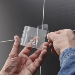 Addis Invisifix Bathroom Soap Dish Holder - 9.5 x 12 x 8cm - thumbnail 3