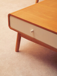 Interiors by Premier Coffee Table Malmo 2 Drawers Oak/White - thumbnail 2