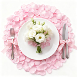 Yuejia 200PCS 1.5in/3.8cmArtificial Flower Petals Silk Rose Flower Petals for Valentine's Day,Flower Petals to Throw at Wedding, Flower Girl, Dinner Table Centerpieces(pink) - thumbnail 4