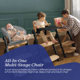 Chicco Meraviglia Highchair 0+ Months Ebony - thumbnail 7