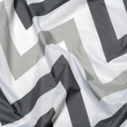 Croydex Shower Curtain Chevron Proseal® Grey 180x180cm - thumbnail 3