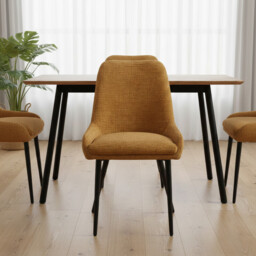Dining Chairs Oscar Mustard 2pcs - thumbnail 7