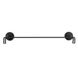 Croydex Stick 'n' Lock Towel Rail - Black - thumbnail 4