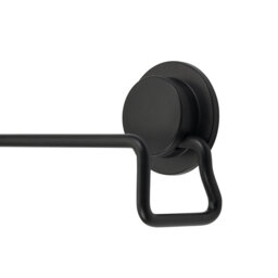 Croydex Stick 'n' Lock Towel Rail - Black - thumbnail 5