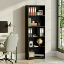 Vida Designs Bookcase Cambridge 5 Shelves Black Extra Large