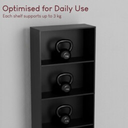Vida Designs Bookcase Cambridge 5 Shelves Black Extra Large - thumbnail 7