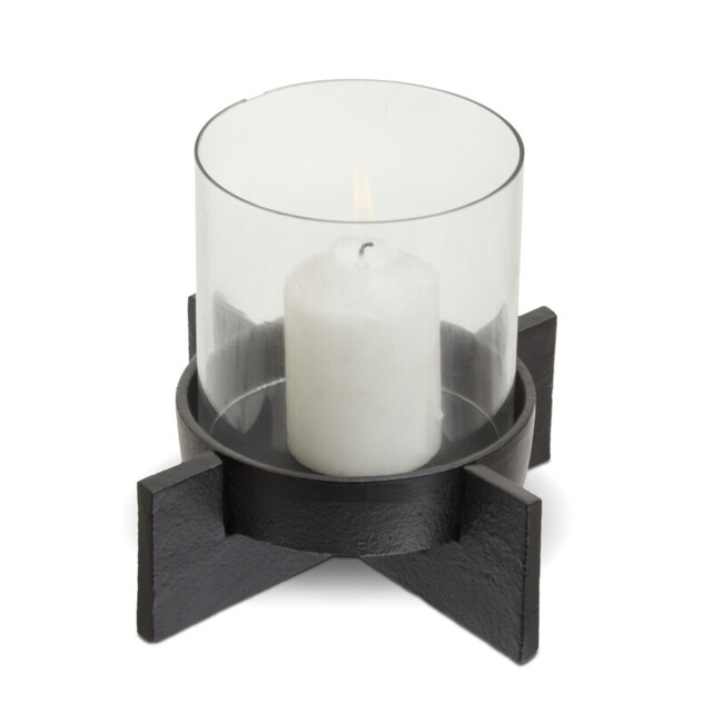 Fifty Five South Candle Holder Hapax Black/Glass Small - image 1