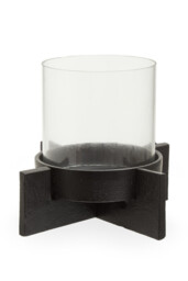Fifty Five South Candle Holder Hapax Black/Glass Small - thumbnail 6