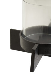 Fifty Five South Candle Holder Hapax Black/Glass Small - thumbnail 5
