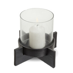 Fifty Five South Candle Holder Hapax Black/Glass Small - thumbnail 1