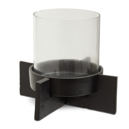 Fifty Five South Candle Holder Hapax Black/Glass Small - thumbnail 4