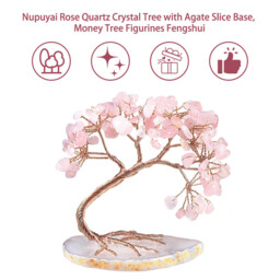 JU7CER  1PC Curved Cypress Pine Natural Crystal Tree - Money-Attracting Ornament, Suitable for Home, Office and Wedding Decoration, Christmas Must-Have for Good Luck & Wealth Home Decor - thumbnail 4