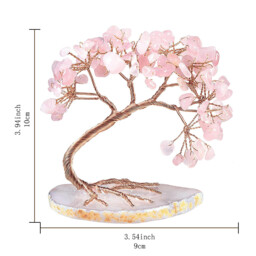 JU7CER  1PC Curved Cypress Pine Natural Crystal Tree - Money-Attracting Ornament, Suitable for Home, Office and Wedding Decoration, Christmas Must-Have for Good Luck & Wealth Home Decor - thumbnail 5