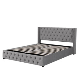 URBAN MEUBLE Velvet Series Upholstered Bed Hydraulic Storage Bed 150x200cm