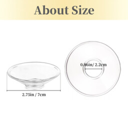 Glass Bobeches for Candlestick Holders, 3 PCS Candle Drip Protectors Candle Rings for Tapers, Candle Drip Catcher for Candle Stick Candle Holder for Wedding Party Church Home (Round, Clear) - thumbnail 5
