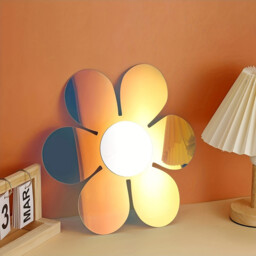 1 piece of PVC mirror with irregular wave acrylic rainbow effect, 30.8CM, for room decoration and aesthetics. - thumbnail 7