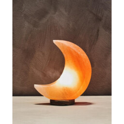 Interiors by Premier Salt Lamp Nepal Crescent Moon Pink - thumbnail 1