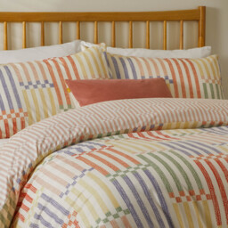 Duvet Day Duvet Cover Set Madison Stripe Multicolour Single - thumbnail 2