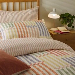 Duvet Day Duvet Cover Set Madison Stripe Multicolour Single - thumbnail 3