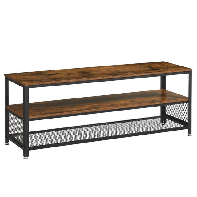 JOYFURNOS TV Stand Rustic Brown/Black - image 1