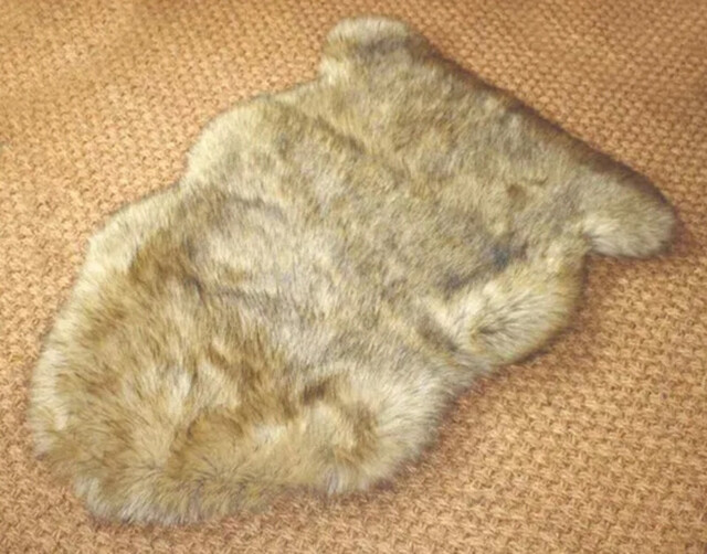Likewise Rug Faux Fur Hide Brown 60x90cm - image 1