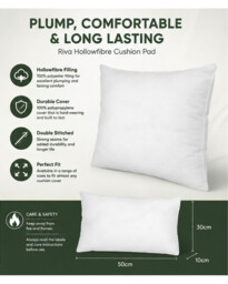 Riva Home Cushion Pad Polyester Filled Rectangle 30x50cm - thumbnail 4