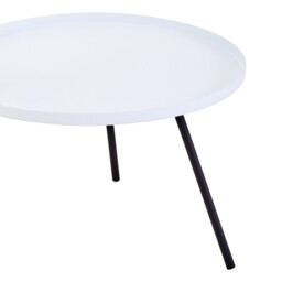 Interiors by Premier Side Table Trosa 2 Shelf Metal Black/White - thumbnail 3