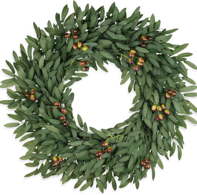 DDHS 26inch olive wreath-1pcs - image 1