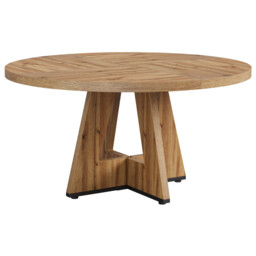 LANTINE Round Dining Table, 120 cm Kitchen Table for 4 People, Farmhouse Round Table for Home Dining Room Living Room (Only Table) - thumbnail 5