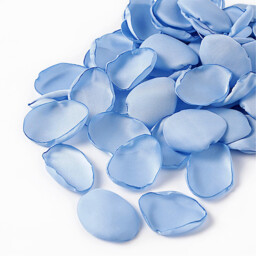 200PCS 1.5in/3.8cm Artificial Flower Petals Silk Rose Flower Petals for Valentine's Day,Flower Petals to Throw at Wedding, Flower Girl, Dinner Table Centerpieces(blue) - thumbnail 3