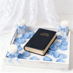 200PCS 1.5in/3.8cm Artificial Flower Petals Silk Rose Flower Petals for Valentine's Day,Flower Petals to Throw at Wedding, Flower Girl, Dinner Table Centerpieces(blue) - thumbnail 4