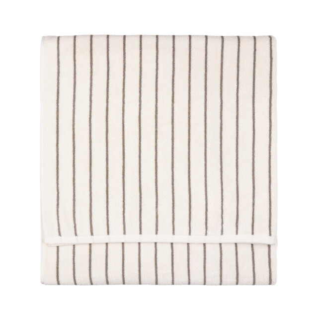 Yard Bath Sheet Hebden Narrow Stripe Mole 100x150cm - image 1