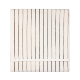 Yard Bath Sheet Hebden Narrow Stripe Mole 100x150cm - thumbnail 1