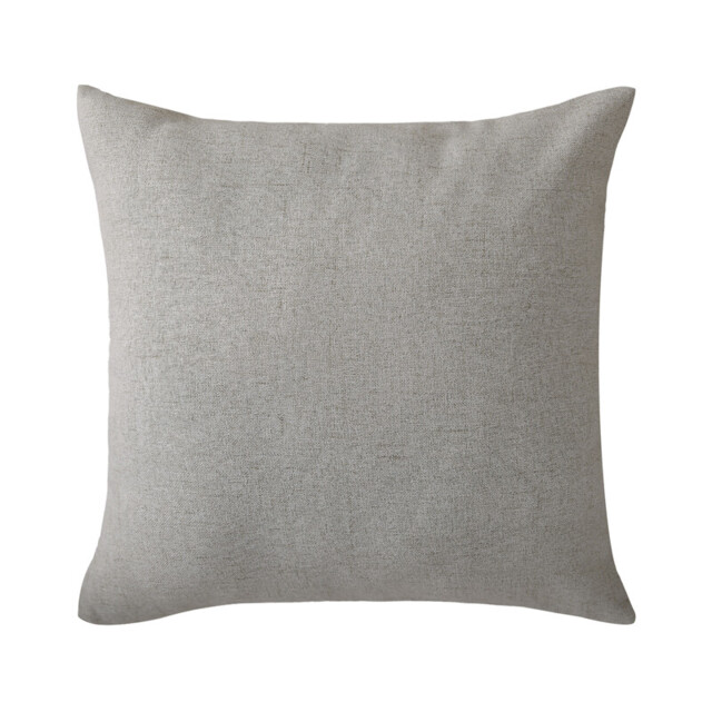 Deconovo faux linen cushion cover light grey color 45*45cm 1pc - image 1