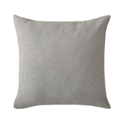 Deconovo faux linen cushion cover light grey color 45*45cm 1pc - thumbnail 1