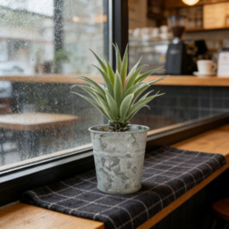 Candlelight Artificial Aloe Plant in Tin Pot 18cm - thumbnail 2