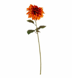 Candlelight Artificial Dahlia Flower Stem Orange 74cm - thumbnail 3